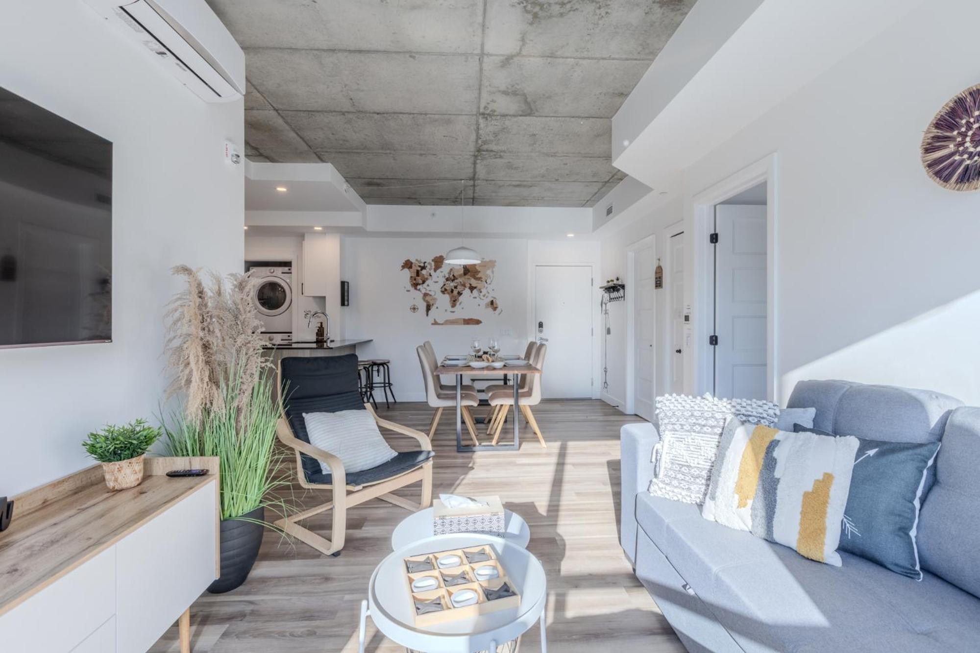 L'horizon Urbain, Centre Ville, Toit-terrasse Gym Apartment *